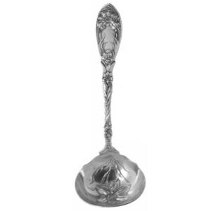 Silverplated Serving Spoon Gravy Ladle Oneida Narcissus 1908 Silver Flatware